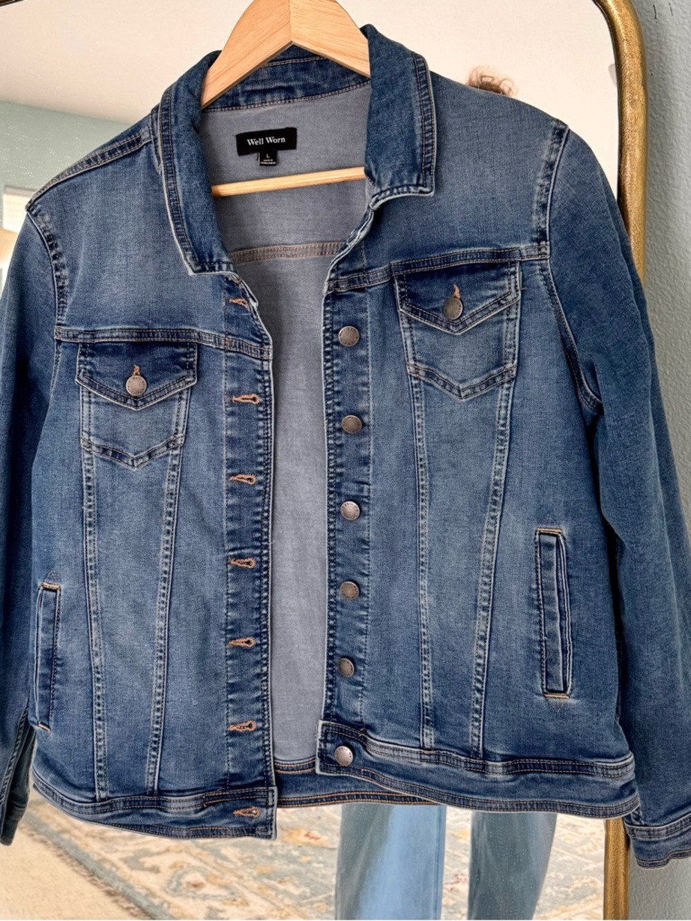 Classic Denim Jacket Well Worn - Medium Blue
